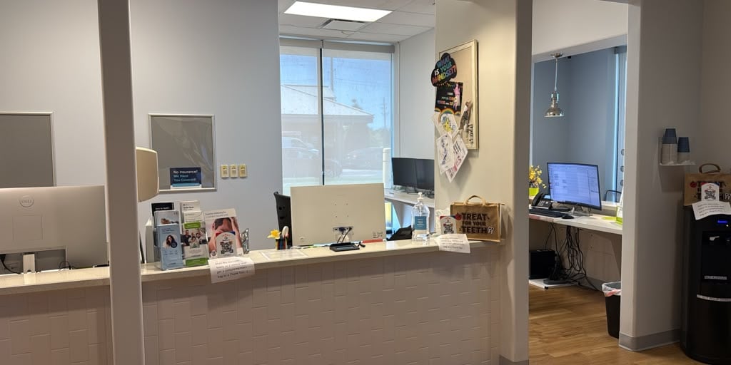 Drop a wide photo of your team or reception